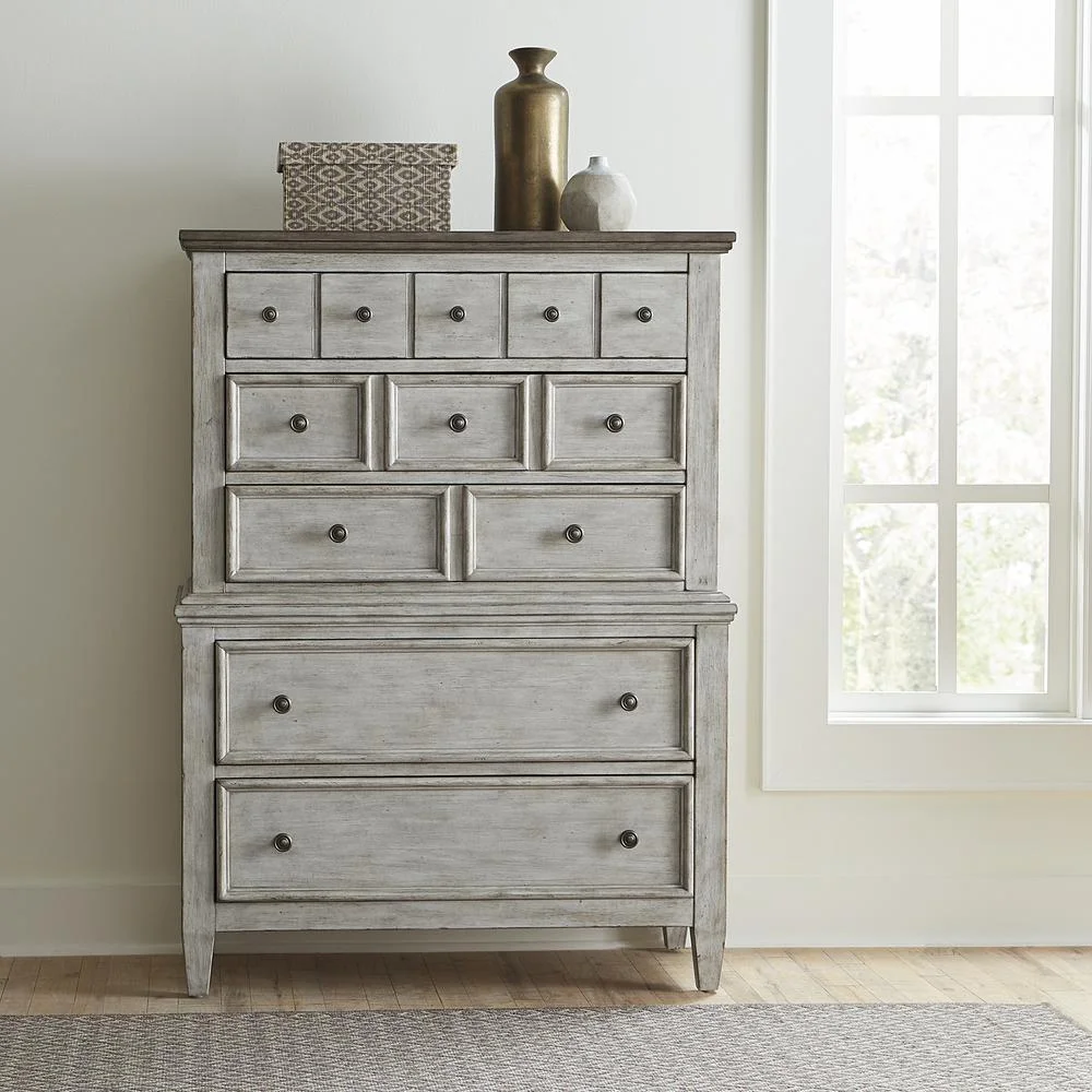 Heartland White 5 Drawer Chest