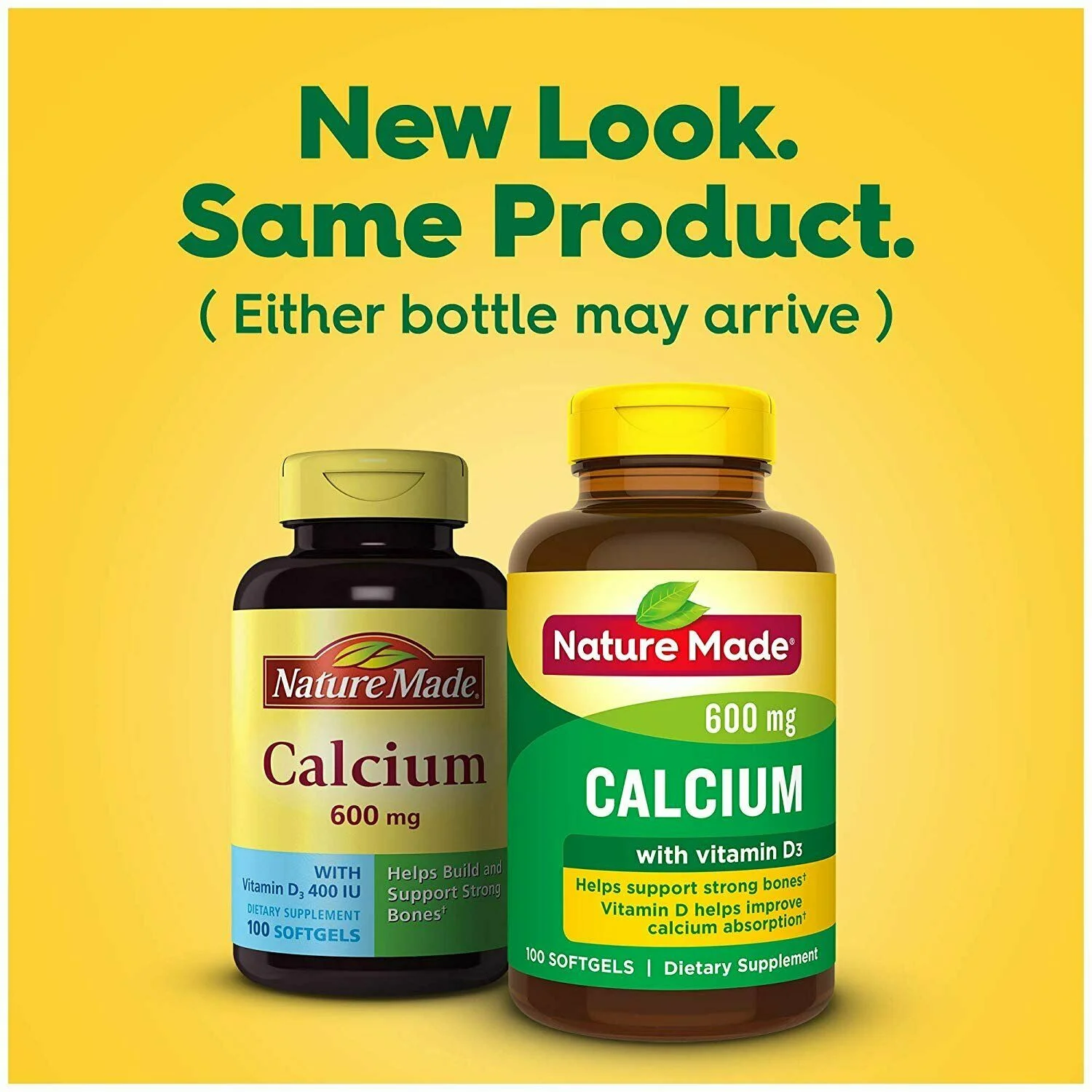 Nature Made Calcium 600 mg With Vitamin D Liquid Softgels 100 Each - (Pack of 4)