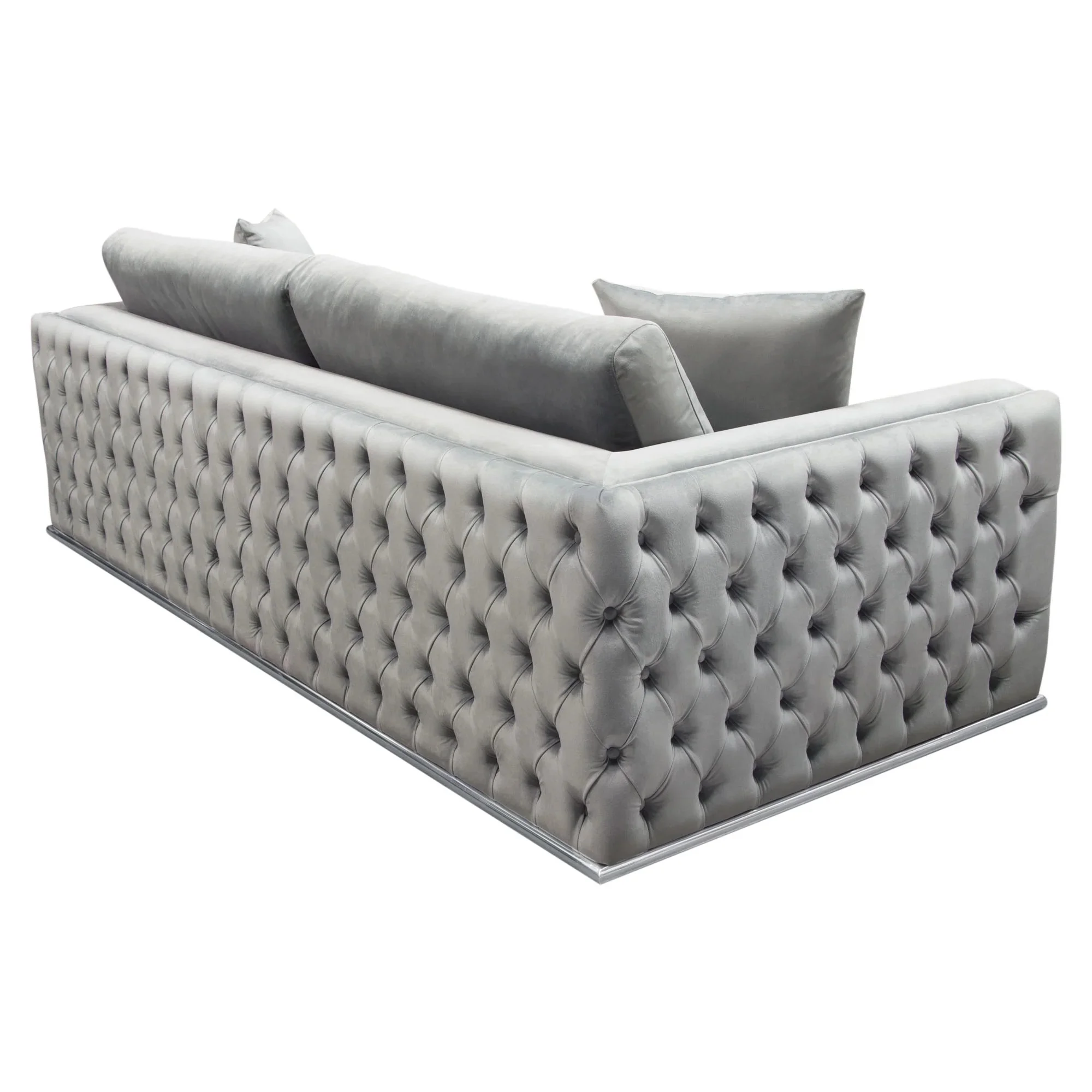 Envy Sofa in Platinum Gray Velvet by Diamond Sofa