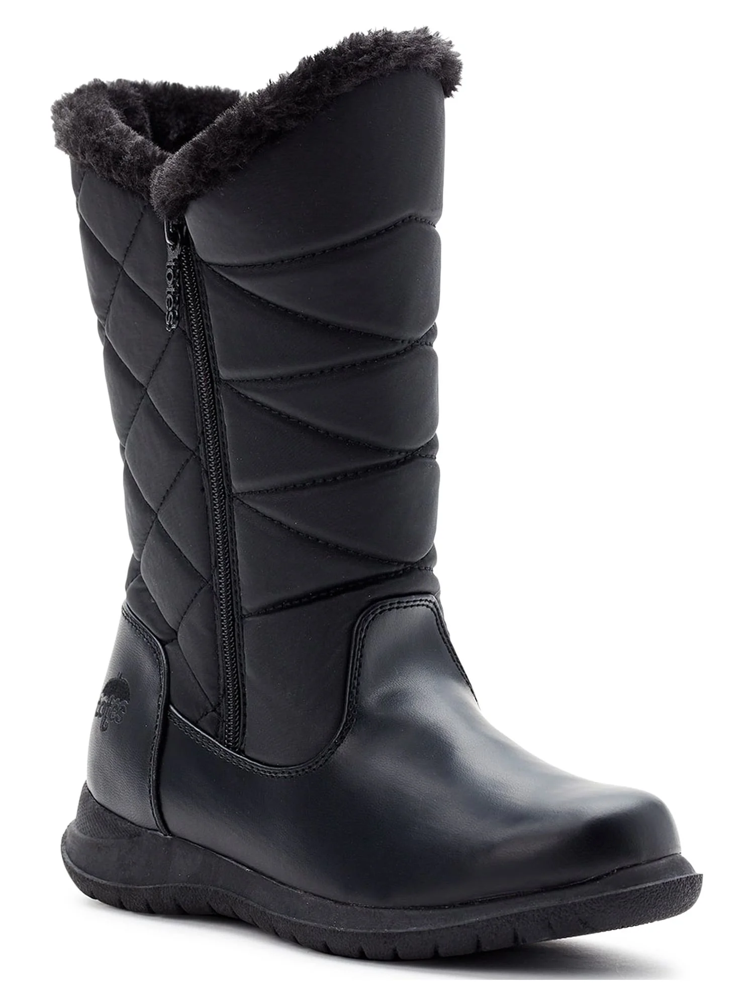 Totes Women's Edgen Waterproof Zip Up Snow Boots, Sizes 6-11, Wide Width Available