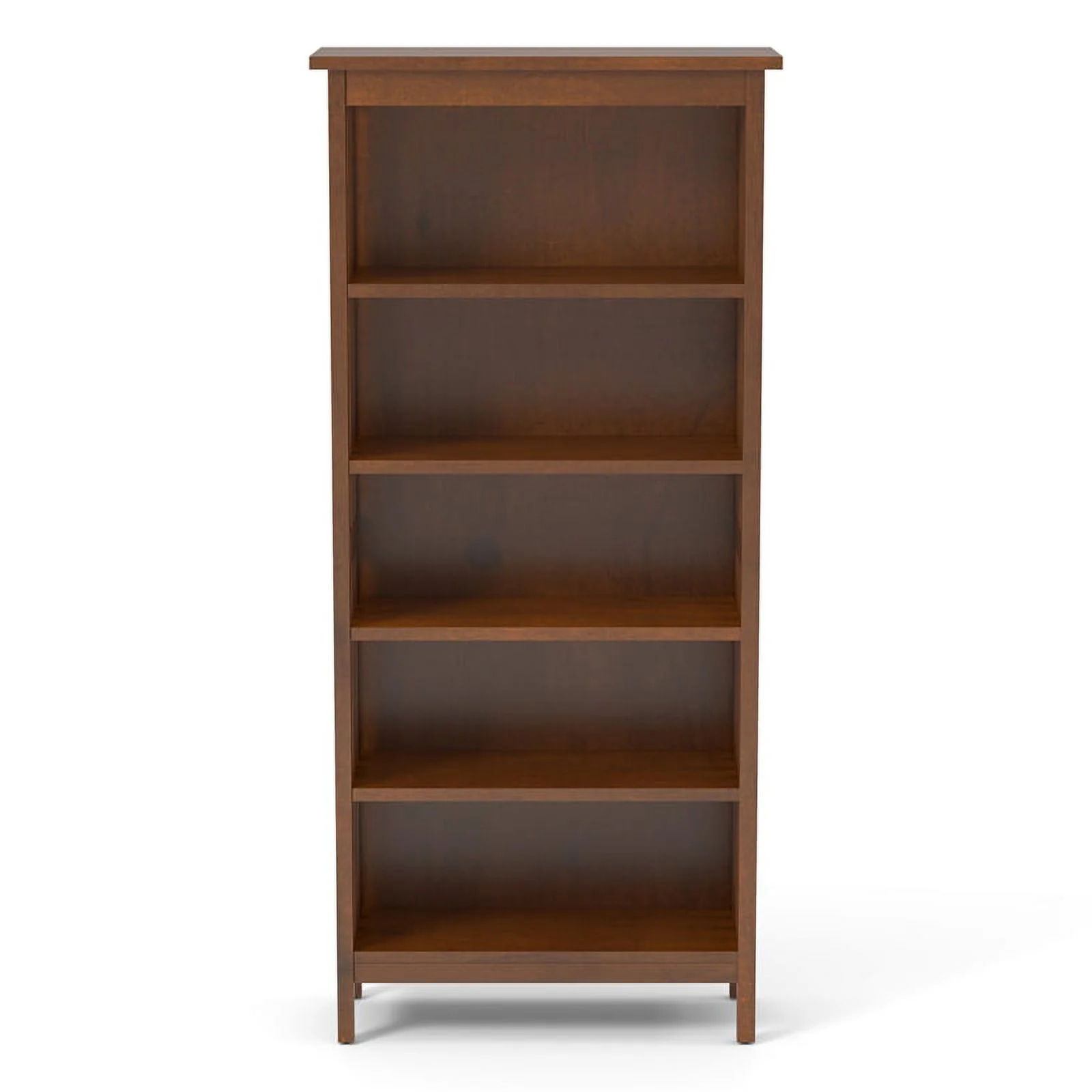 Furniture of America Davis 2-Piece Antique Oak Wood Shelf and End Table Set