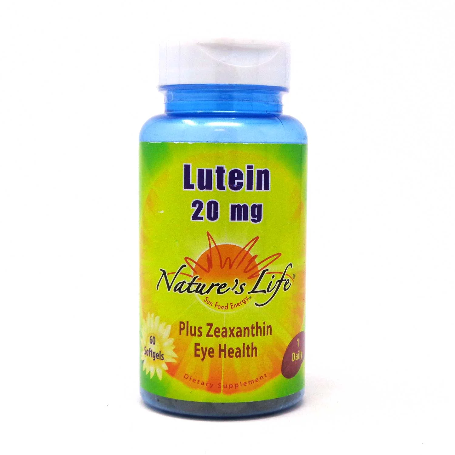 Nature's Life Lutein 20 mg Plus Zeaxanthin Eye Health - 60 Softgels