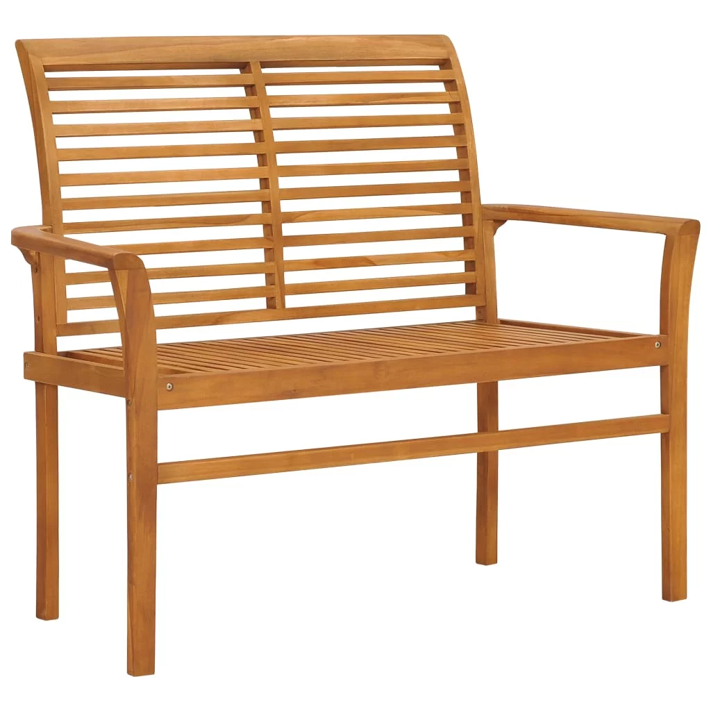 Buyweek Patio Bench with Wine Red Cushion 44.1