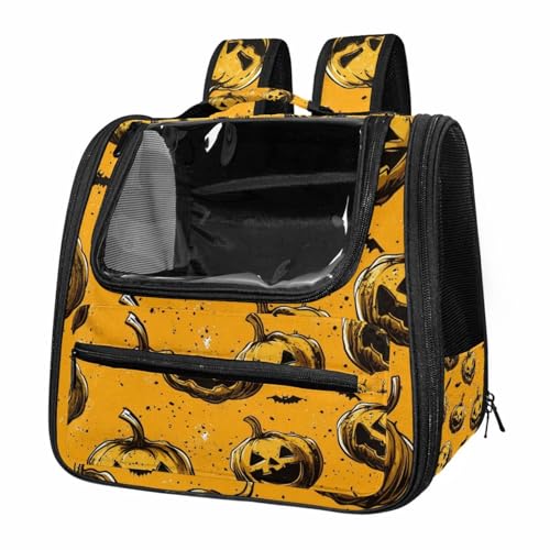 Seamless Pattern of Halloween Pet Carrier Airline Approved Pet Carrier Bag Dog Carrier for Small Medium Cats Dogs Puppies Kitten