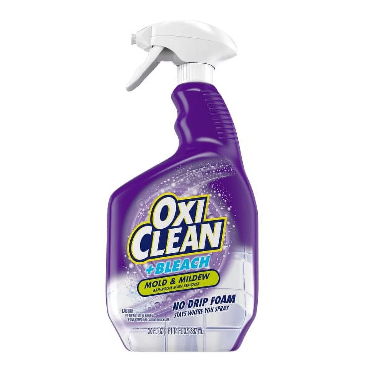 OxiClean plus Bleach, No Drip Foam, Mold & Mildew Bathroom Stain Remover 30 oz. - Pack of 4