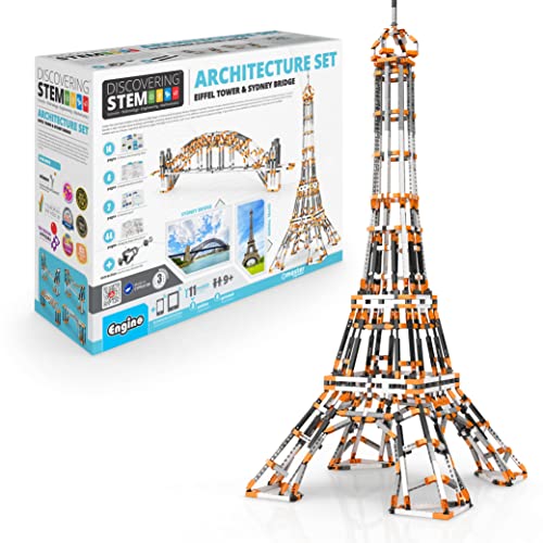 Engino- STEM Toys, Structures, Buildings & Bridges, Building Toys for Kids 9+, STEM Projects, Creative Engineering Kit, Gifts for Boys & Girls (9 Model Options)