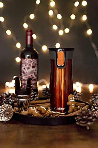 Contigo West Loop Autoseal Travel Mug, Stainless Steel Thermal Mug, Vacuum Flask, Leakproof Tumbler, Coffee Mug with BPA-Free Easy-Clean Lid