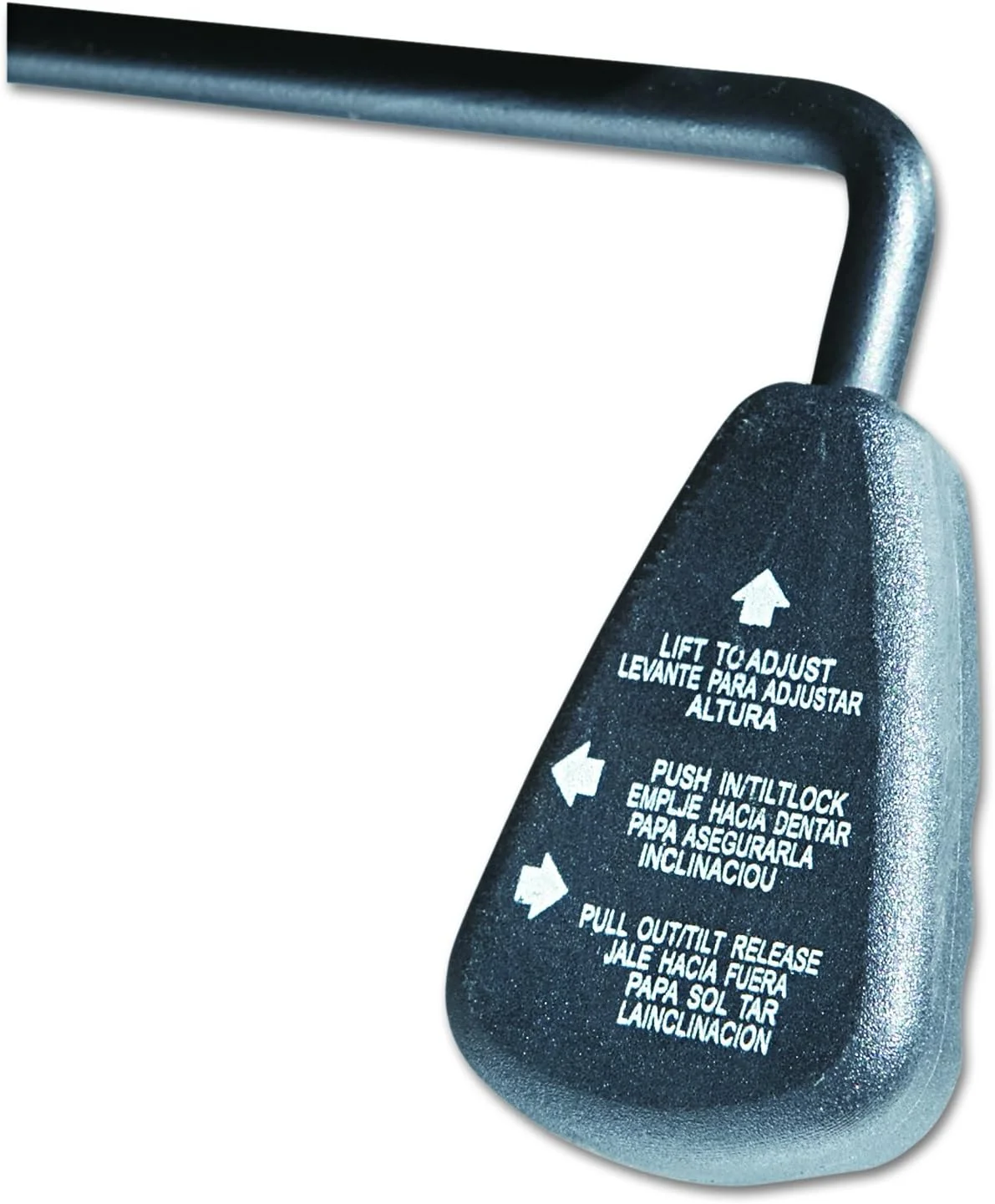 Big And Tall Swivel/Tilt -Back Chair, Height Adjustable T-Bar Arms, Black