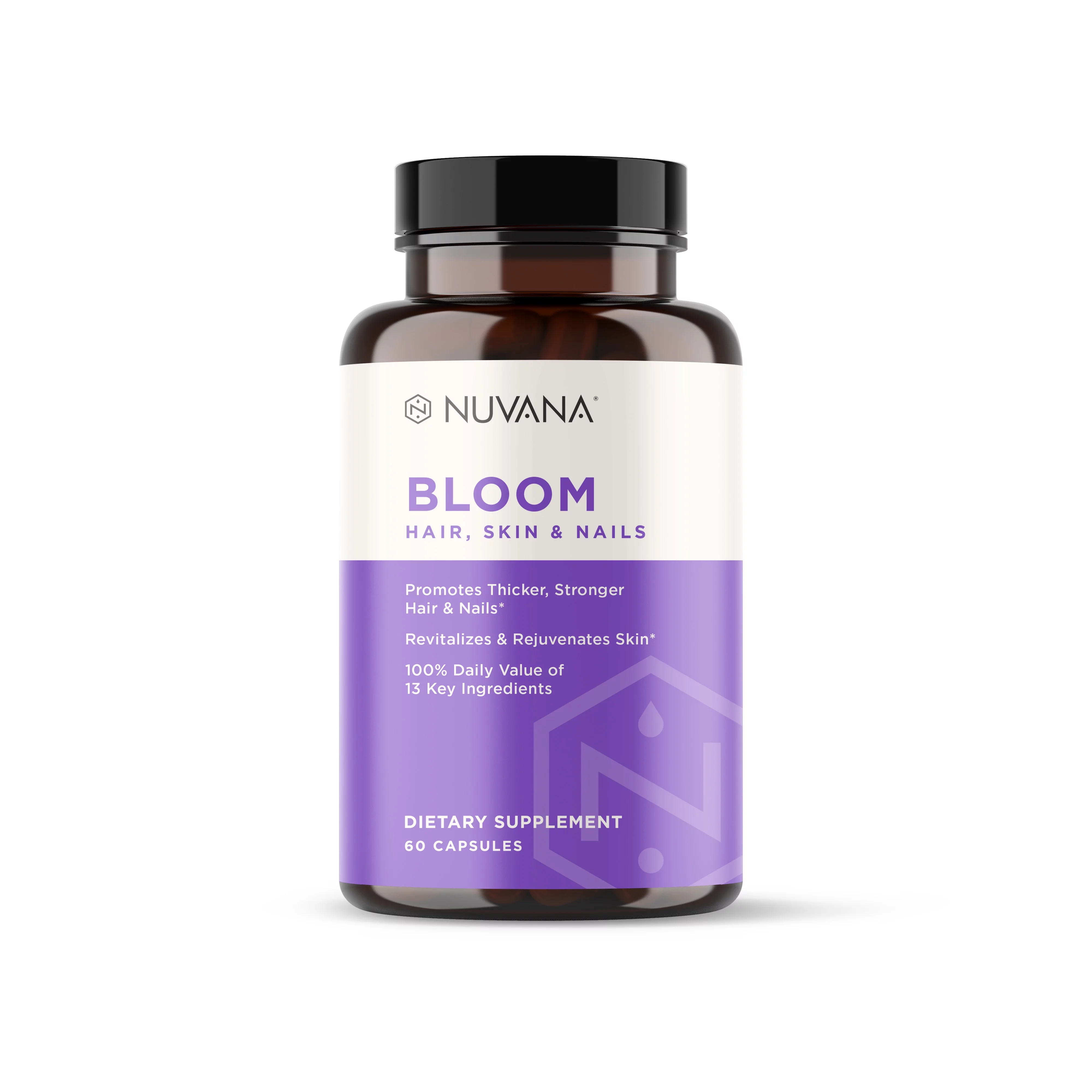 Nuvana Bloom | Healthy Hair, Skin, Nails | Biotin Supplement