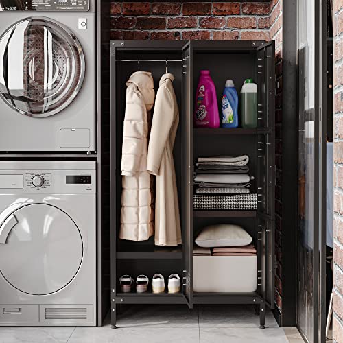 Metal Storage Cabinet, Storage Locker Employees Locker with 4 Doors, 55