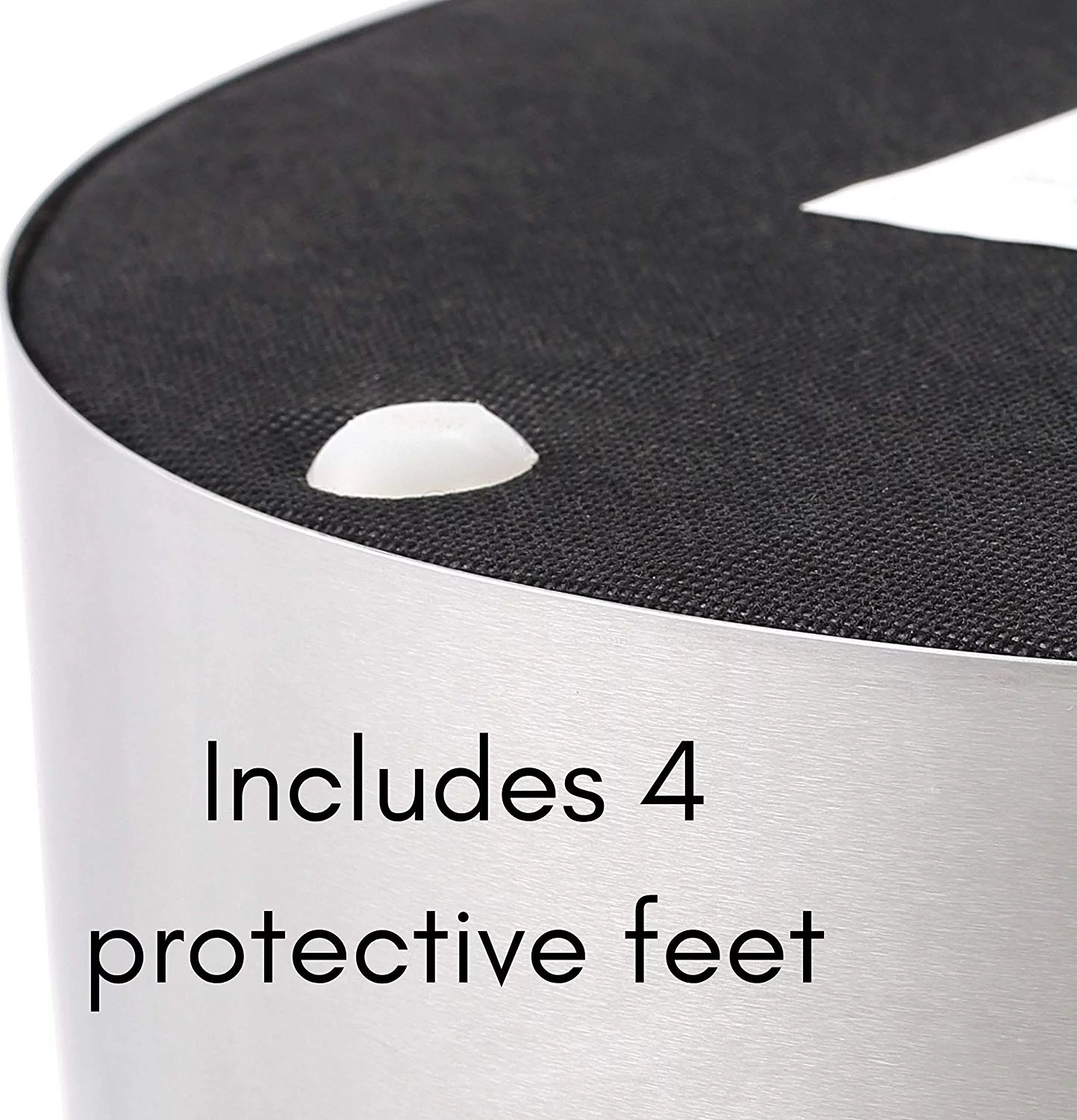 BirdRock Home Round Velvet Ottoman Foot Stool - Taupe