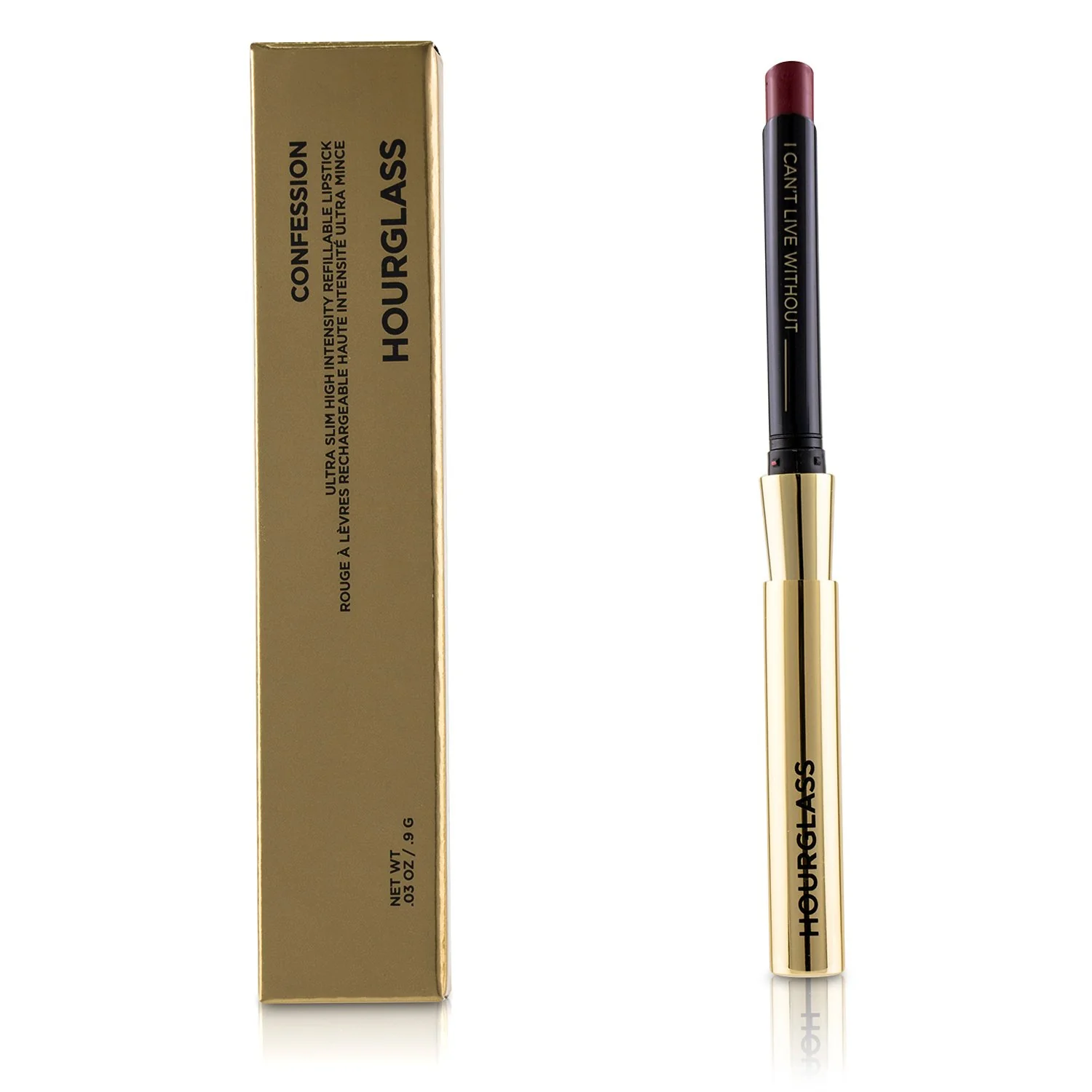 HourGlass Confession Ultra Slim High Intensity Refillable Lipstick - # I've Been (Deep Rose Brown)  0.9g/0.03oz