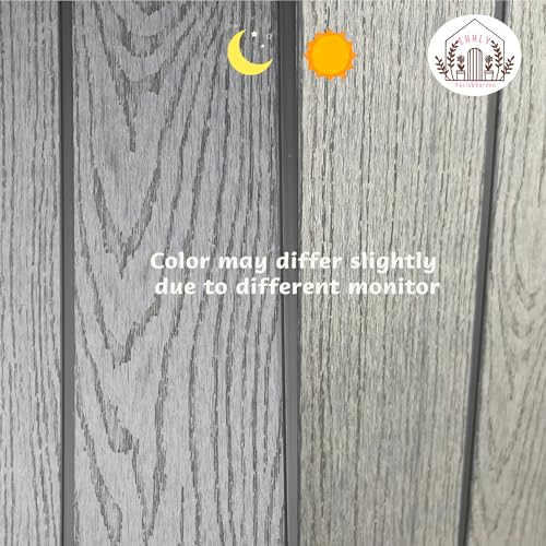 4.4x6 FT Resin Outdoor Storage Shed, 230 Cuft Garden Tool Sheds & Outdoor Storage Plastic Shed with Floor, 7FT Tall Backyard Outside Lawn Mower Storage Shed with Side Window, Cemented Grey Black