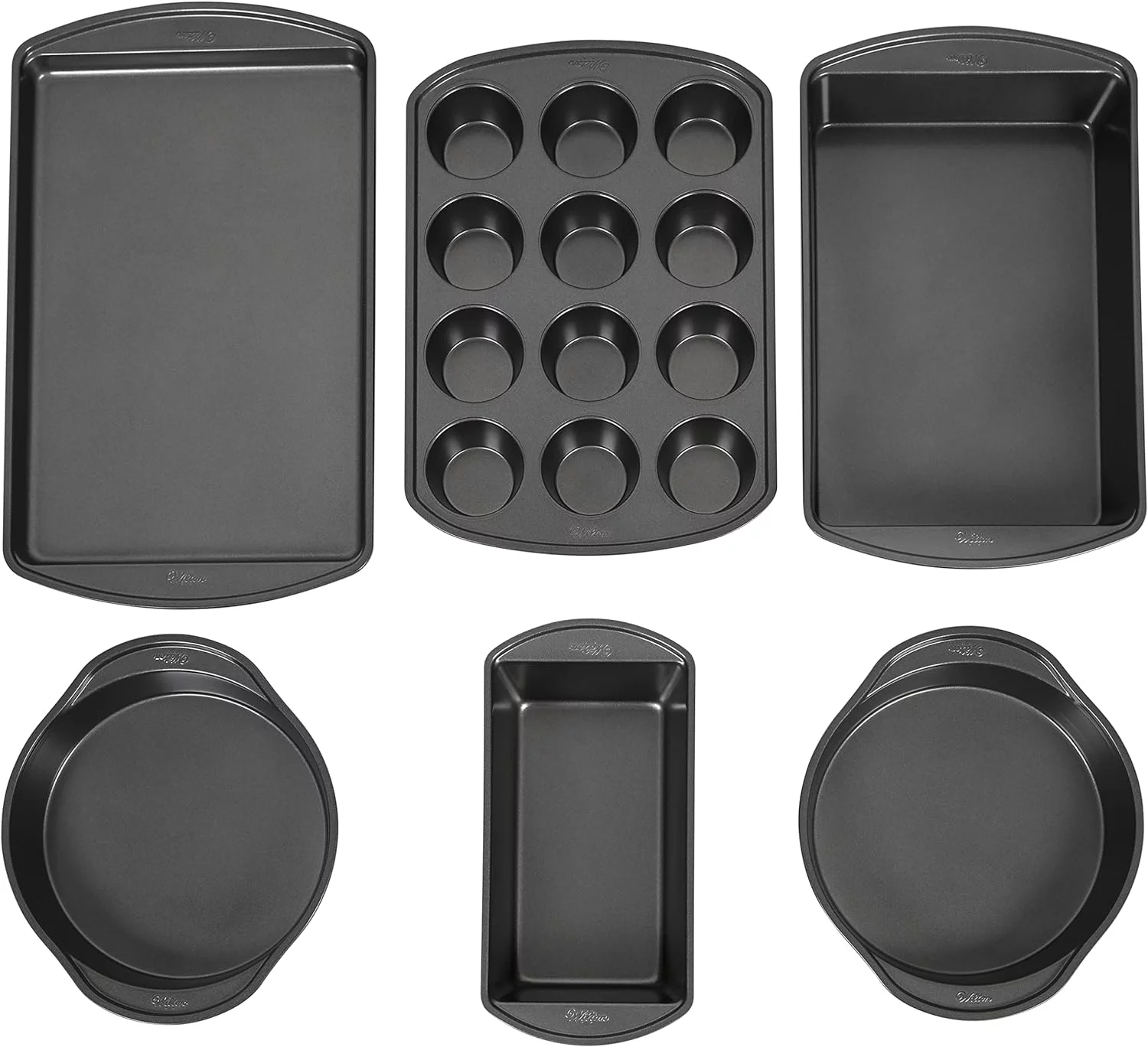 Perfect Results Premium Nonstick Bakeware Set - Perfect For Everyday Use And Baking Cookies, Cupcakes, Cakes, Steel, 6-Piece