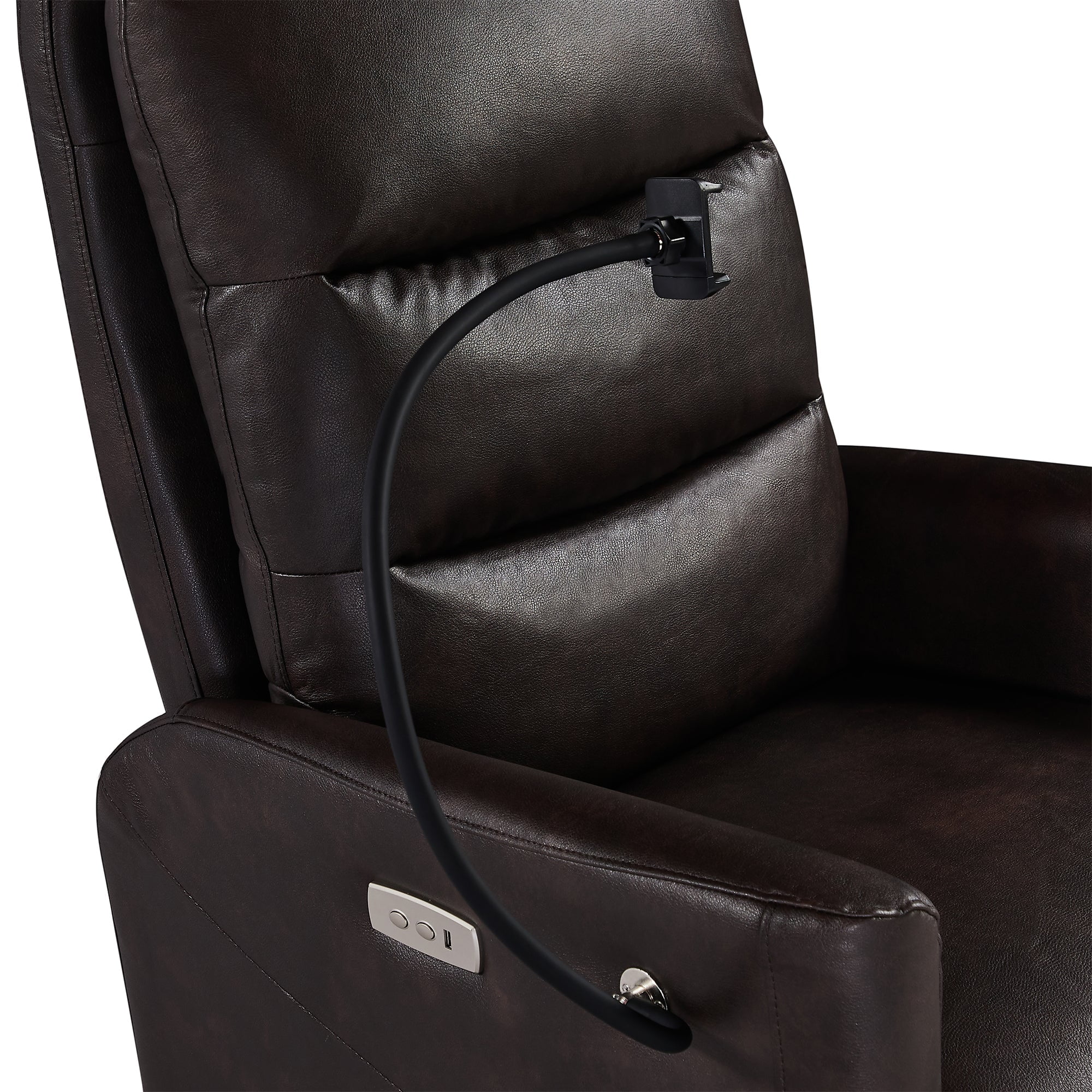 Mira Power Recliner Chair - Brown