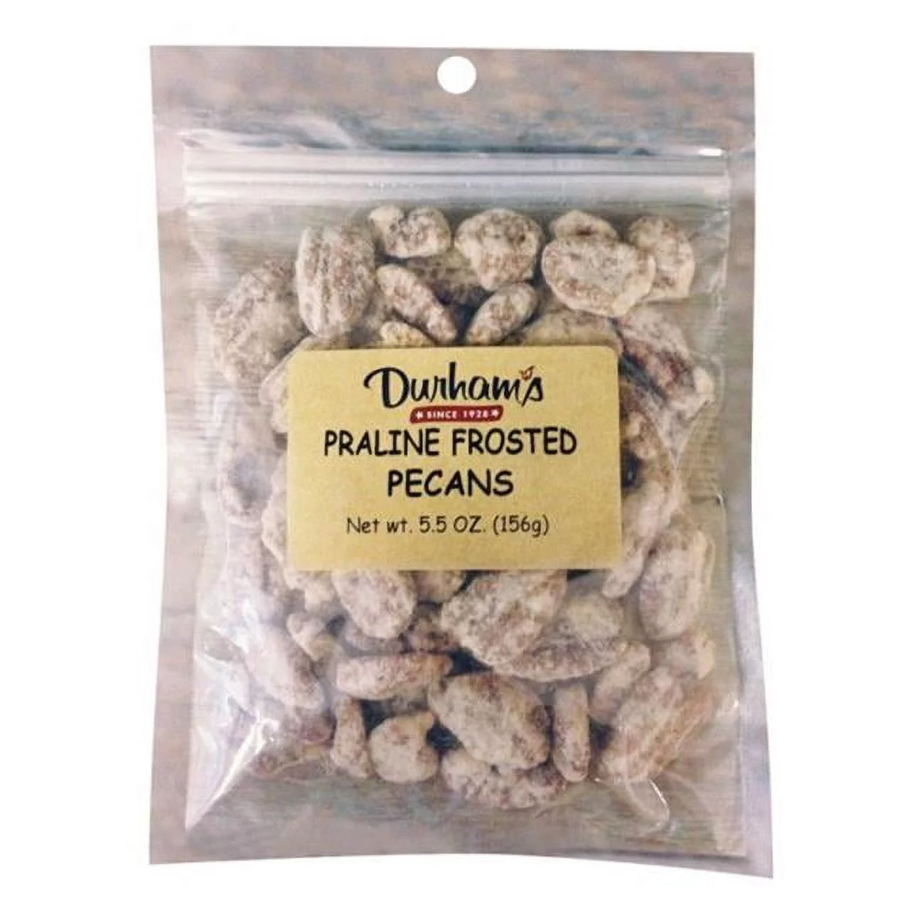 Durhams 7304240003 Praline Frosted Pecans  5.5 oz - pack of 12