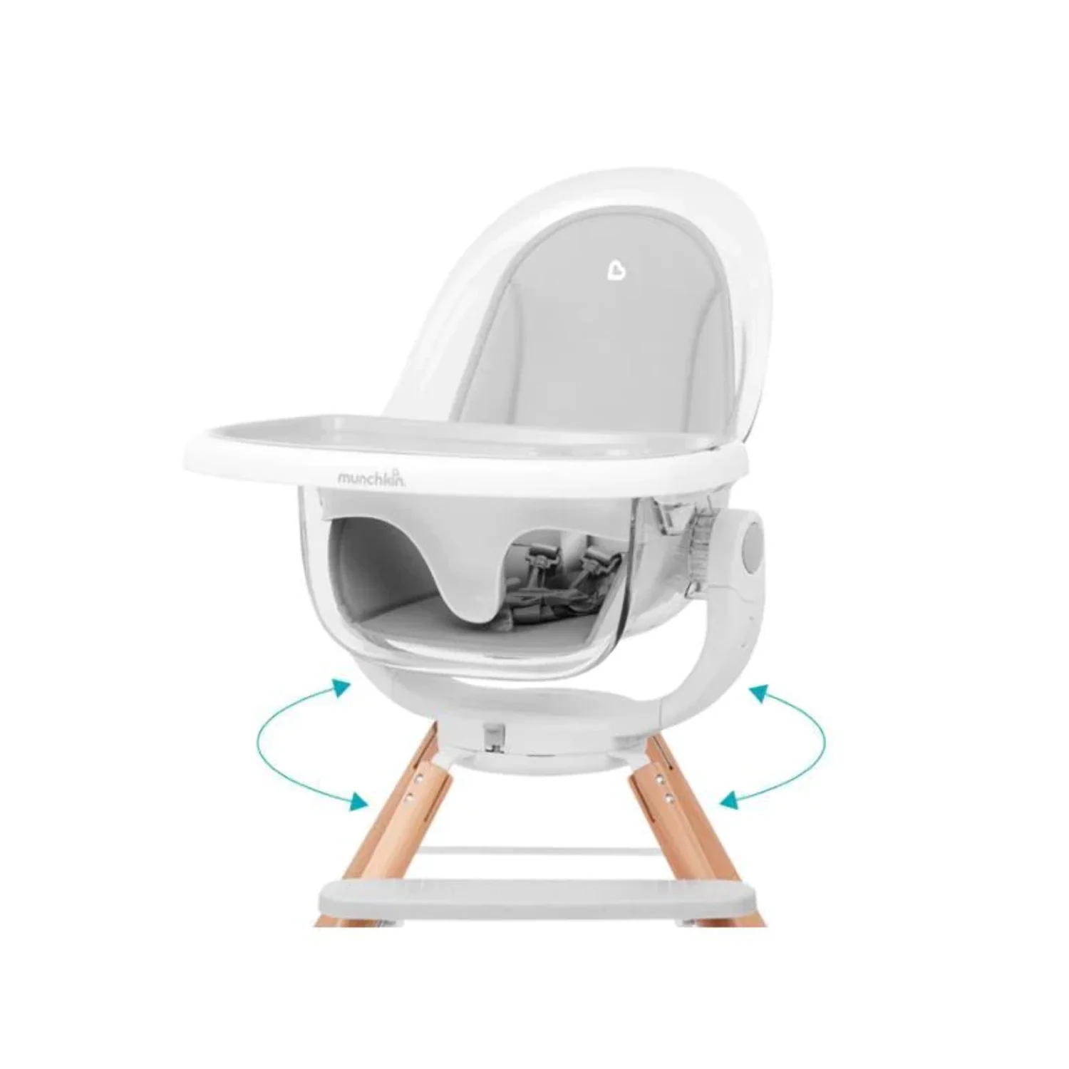 Munchkin® 360° Cloud™ Baby and Toddler High Chair, White, Unisex