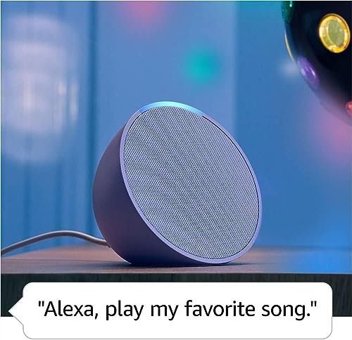 Amazon Echo Pop (newest model), Our smallest Alexa speaker, Fits in any room, Midnight Teal