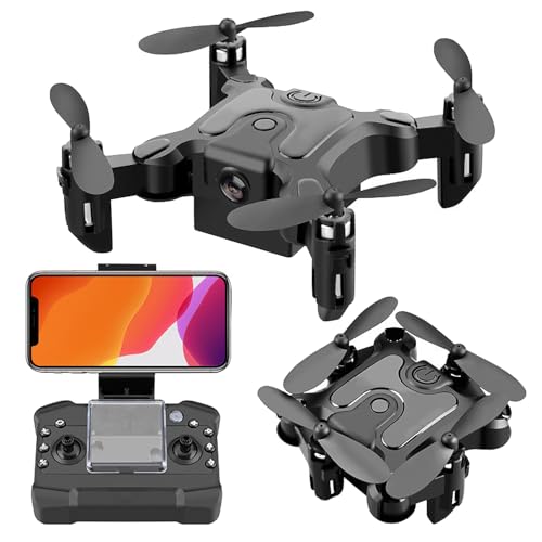 Mini Drone with 4K Camera Six-axis Stabilization Mini Shuttle Foldable FPV Drone Compact Covert UAV One Key Take Off/Land,Headless Mode,Support 360 Degree Flip