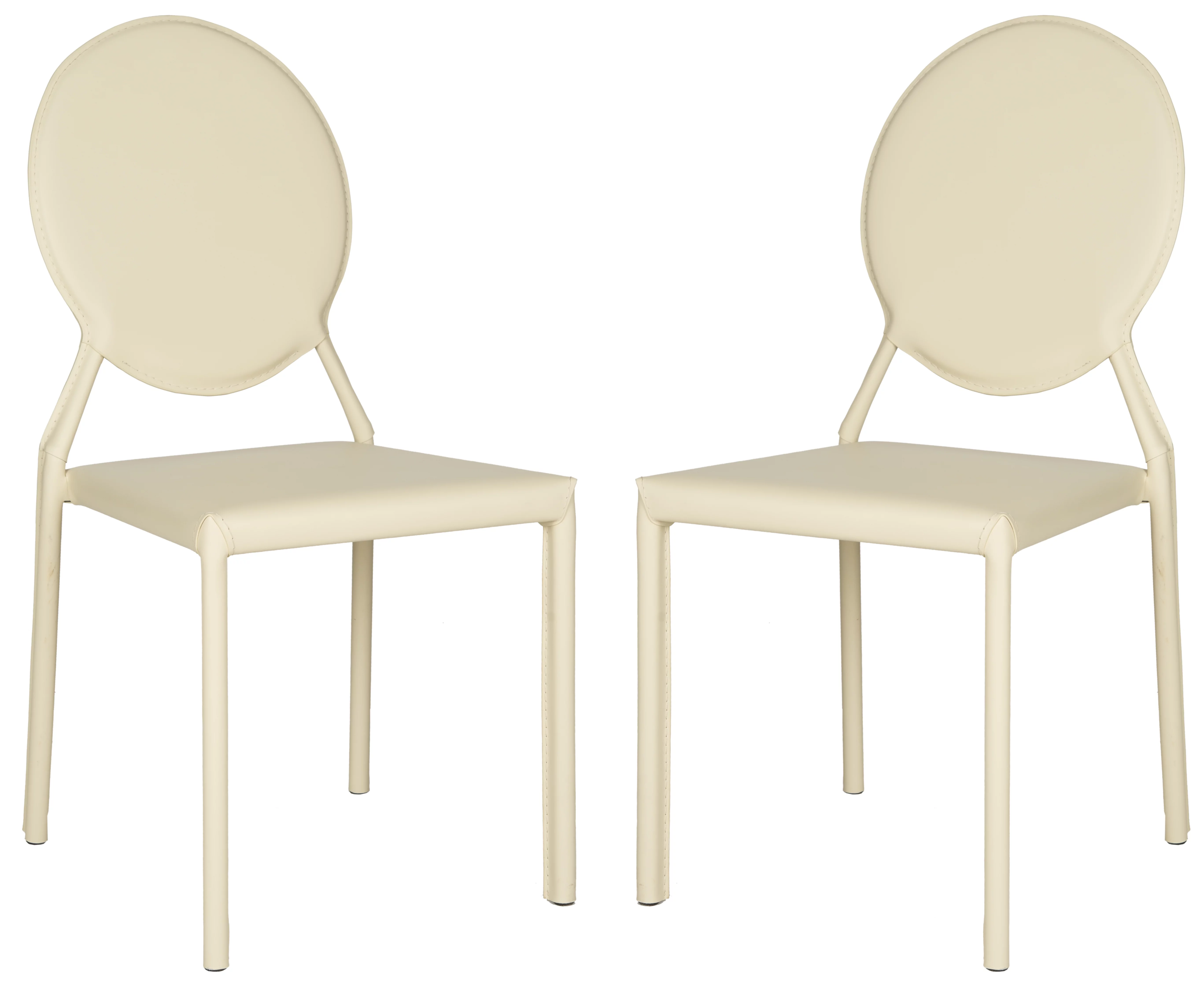 Safavieh Warner 37''H Upholstered Round Back Side Chair, Set of 2