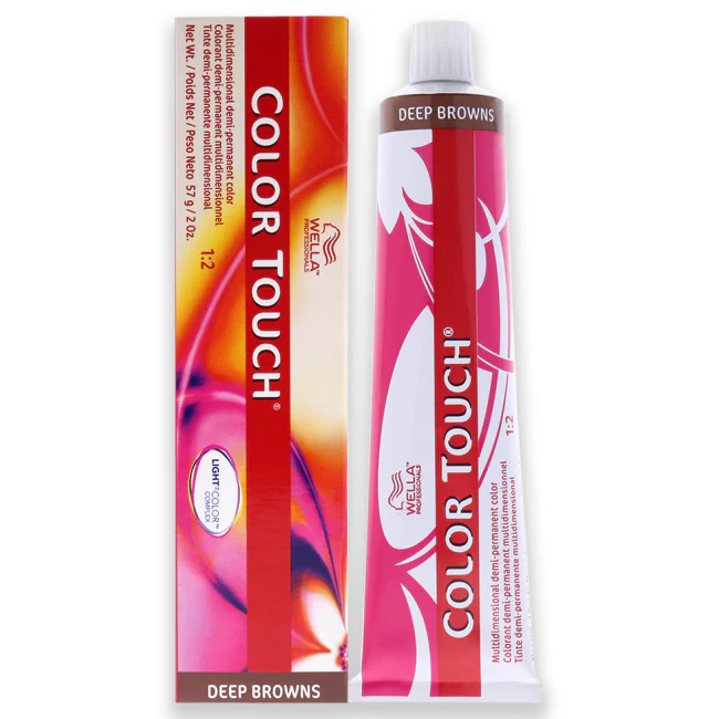 Wella Color Touch Demi-Permanent Color - 5 73 Light Brown-Brown Gold by Wella for Unisex - 2 oz Hair Color