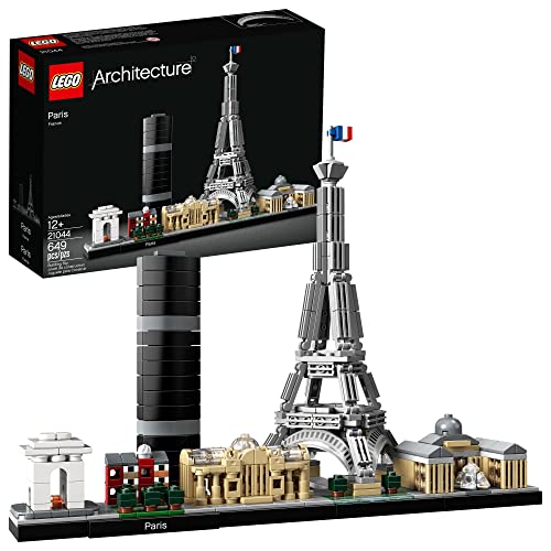LEGO Architecture Paris Model Building Set - Detailed Display Building Blocks for Kids, Boys and Girls, Ages 12+ - Gift for Travelers - 21044