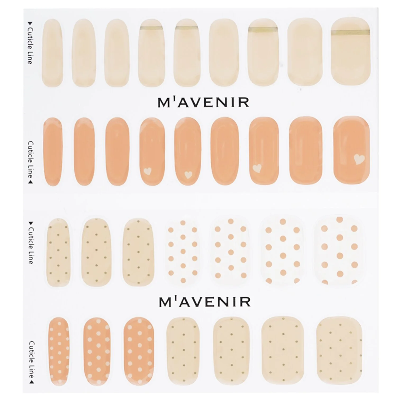 Mavenir Nail Sticker (Assorted Colour) - # Lollipops Nail  32pcs