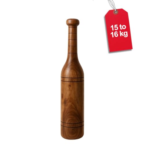 KNK MUGDAR FITNESS BAR INDIAN CLUB MUDGAR BHEEM MACE SHOULDER EQUIPMENT MEEL KARLA KATAI MUGDAL FITNESS DURABLE WOODEN EQUIPMENT