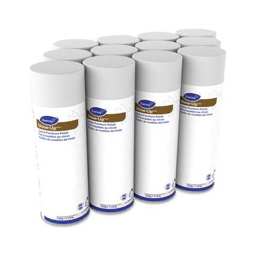Shine-Up Furniture Cleaner Lemon Scent, 13.8 oz  Aerosol Spray, 12/Carton