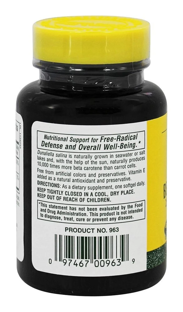 Nature's Plus - Natural Beta Carotene 25000 IU - 90 Softgels