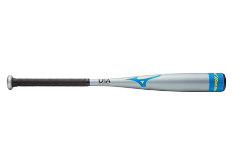 Mizuno HOT METAL T-Ball -13 USA Baseball Bat | 2 1/4 inch Barrel | 1 Piece Aluminum | Lightweight Design | Speed Helix Grip