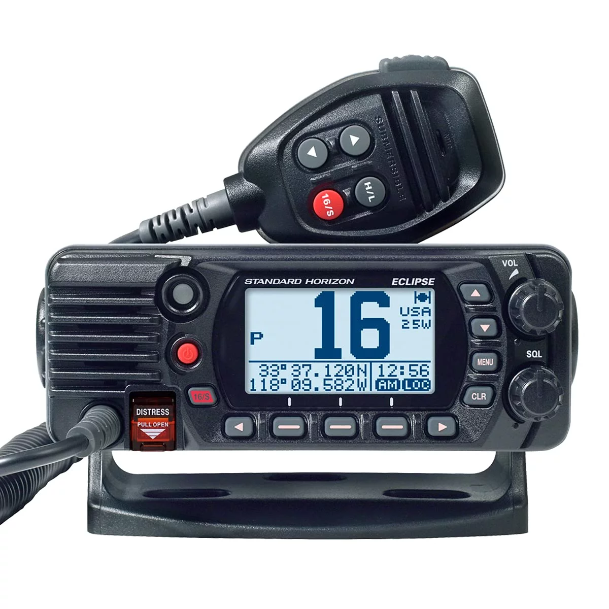 Standard Eclipse GPS Black VHF Class D 25 Watt