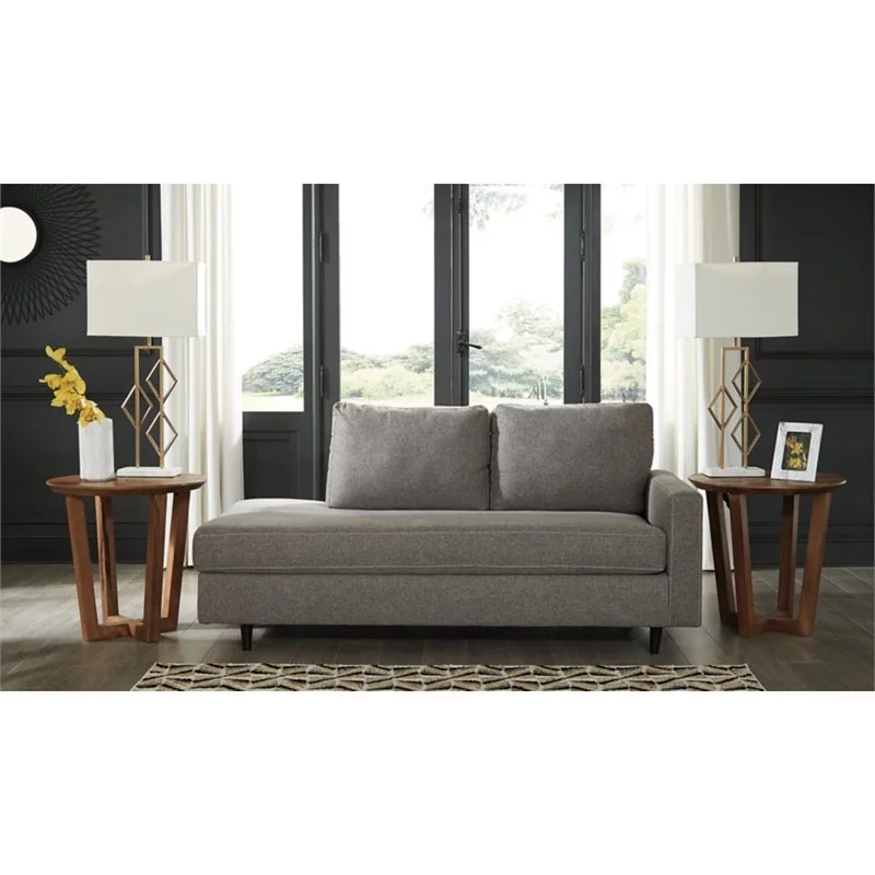 Bowery Hill Right Arm Corner Chaise in Graphite