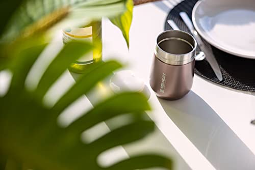 Stanley GO Everyday Wine Tumbler 10 oz | Press Fit Drink Through Lid | Beverage, Coffee, and Cocktail Cup | Insulated Stainless Steel Wine Glass | BPA-Free | Ash