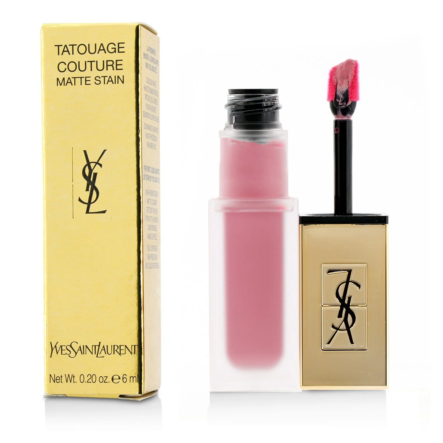 Yves Saint Laurent Tatouage Couture Matte Stain - # 8 Black Red Code (Box Slightly Damaged)  6ml/0.2oz