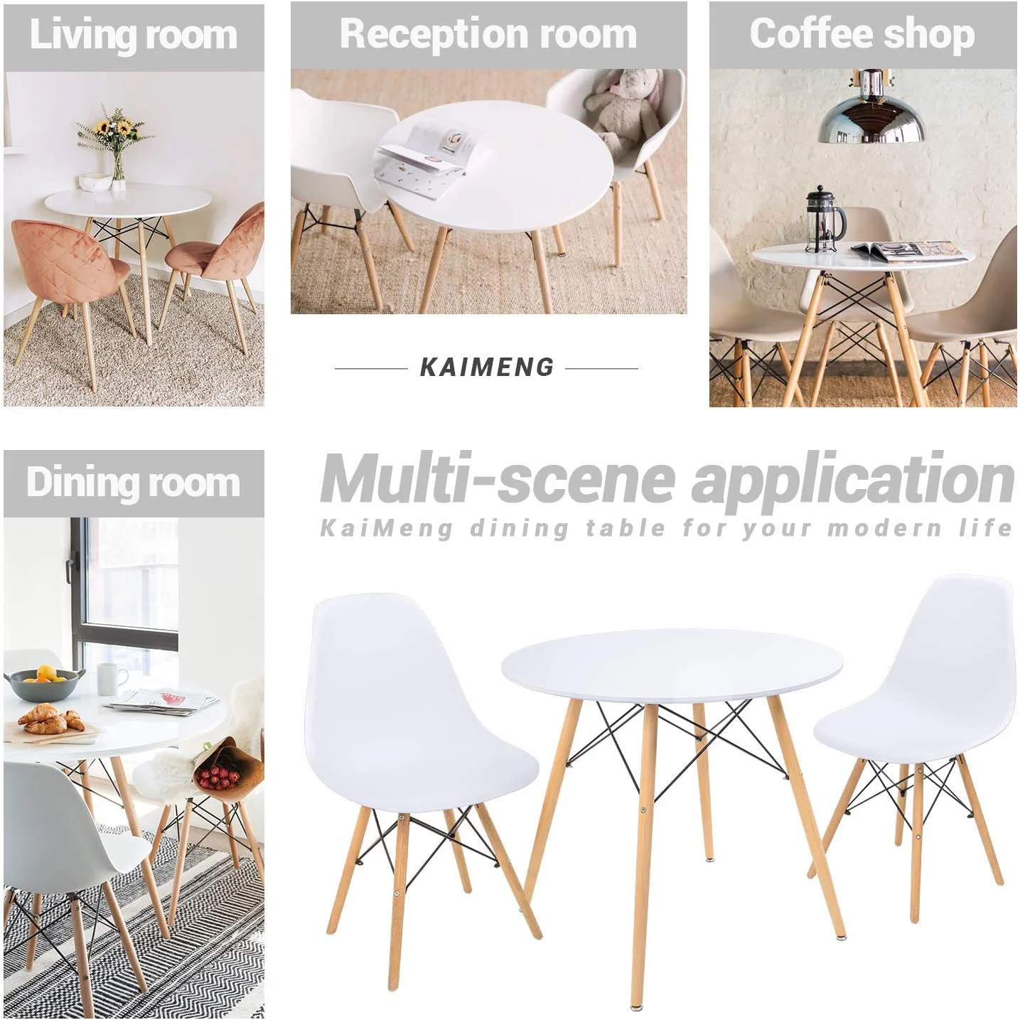 White Round Dining Table 32