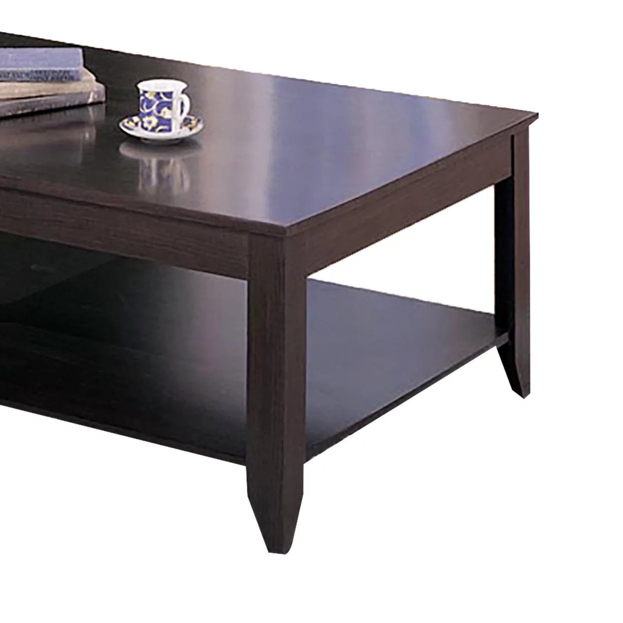 Monarch Specialties Brooks 3-piece Occasional Table Set with Lower Shelf Cappuccino