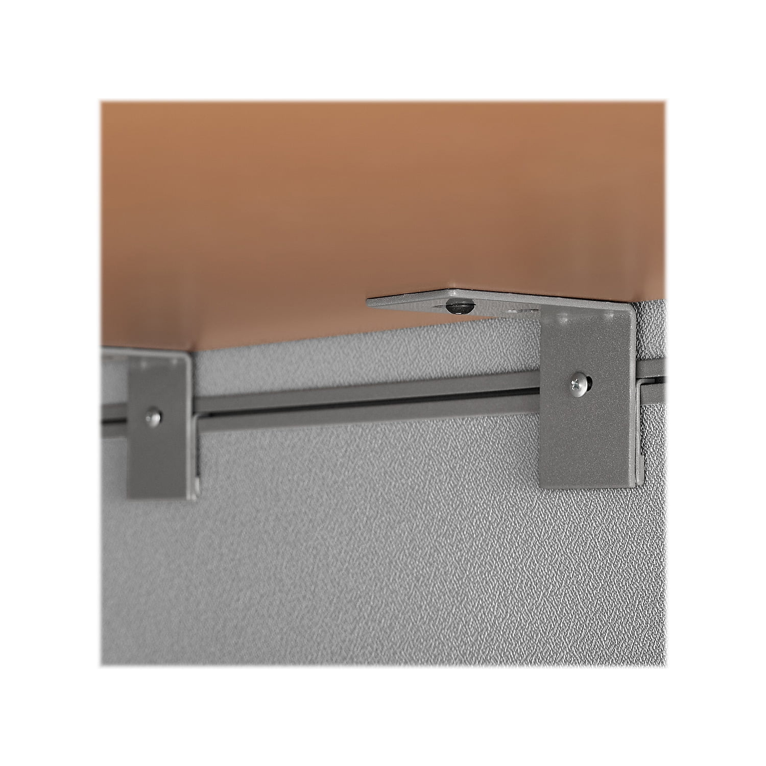 Easy Office L Shaped Desk with Drawers and 66H Panels in White - Engineered Wood