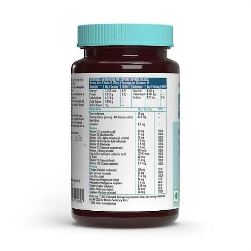 HealthKart HK Vitals Biotin 10000 mcg, for Hair, Skin & Nails Health, 90 Biotin Tablets and Multivitamin for Women with Ginseng Extract, Taurine and Multiminerals, 60 Multivitamin Tablets (Combo)