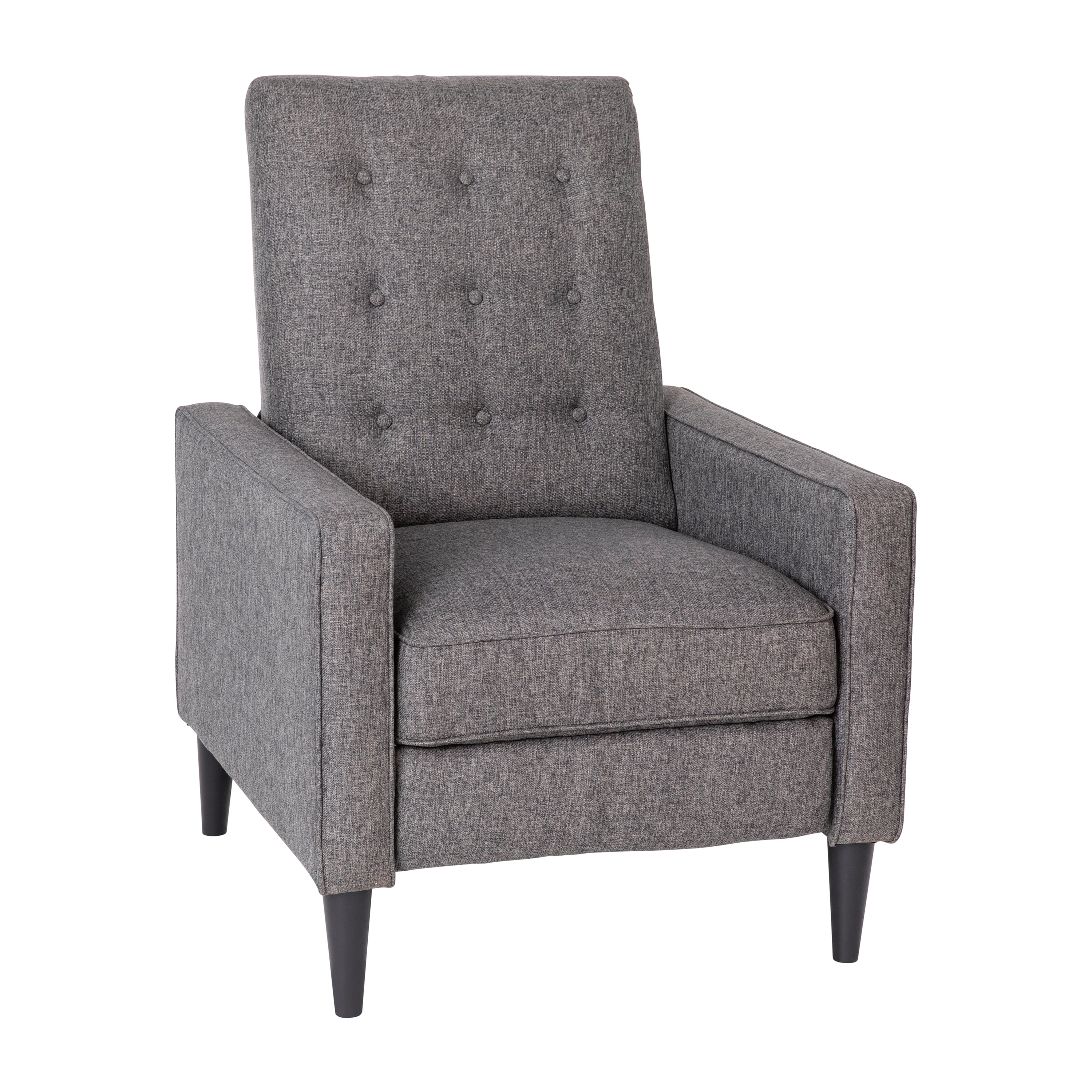 Flash Furniture Ezra Ezra Fabric Push Back Recliner, Gray