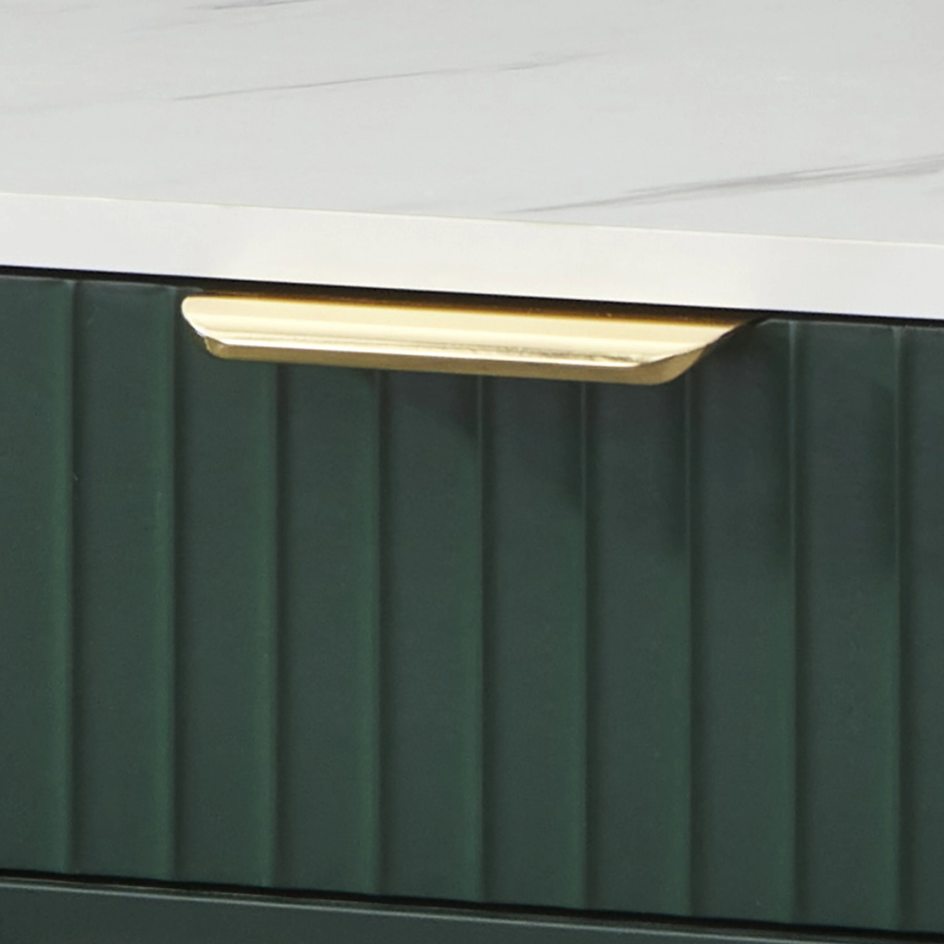 TMS Burke Single Drawer End Table, Green