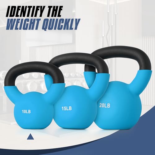 MADOG Neoprene Coated Kettlebells, Strength Training Hand Weights