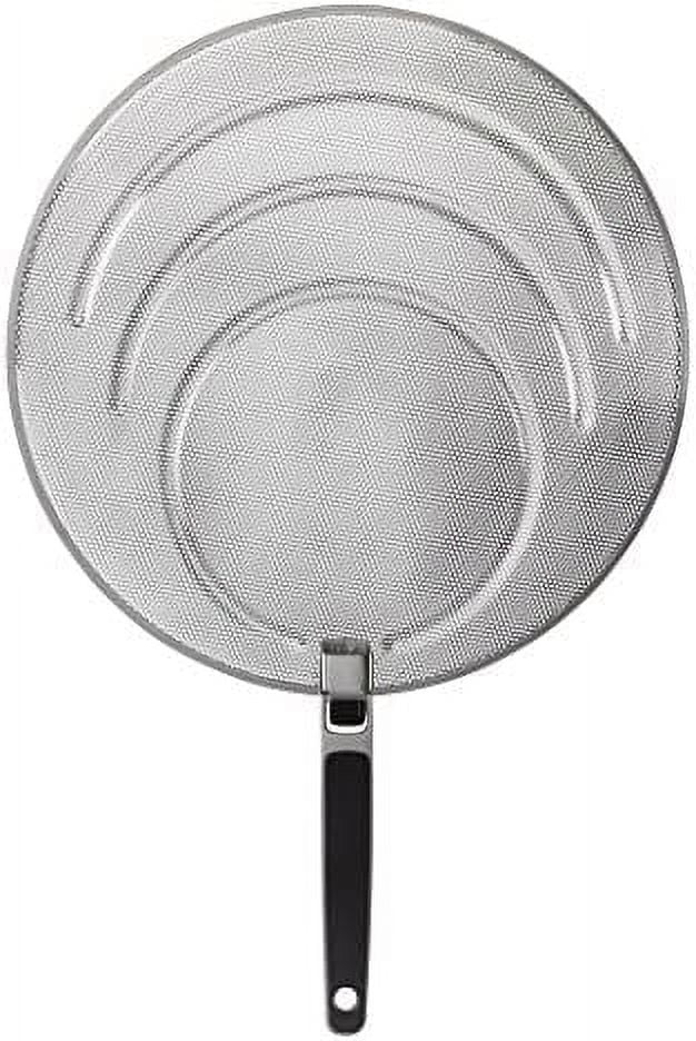 OXO Good Grips Stainless Steel Splatter Screen with Folding Handle, Silver