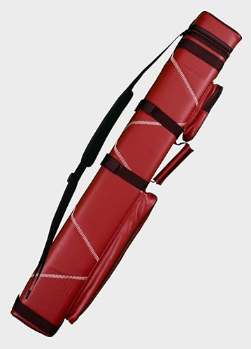 Accuplay Billiards 3x6 Hard Pool Cue Stick Carrying Case Choose Black, Brown, Red White, Blue White or Black White