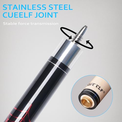 Pool Cue Stick,Billiard Cue Sticks with Hard Case Low Deflection Shaft Professional Billiard Pool Cues Sticks 19.5-21 oz cue Stick