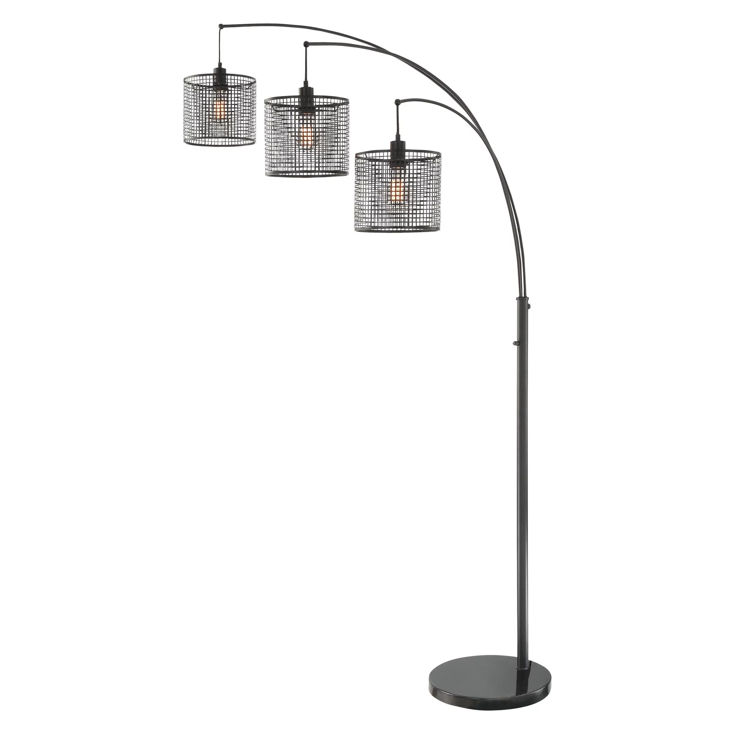 LS-83019-Lite Source-Hamilton - Three Light Arch Floor Lamp