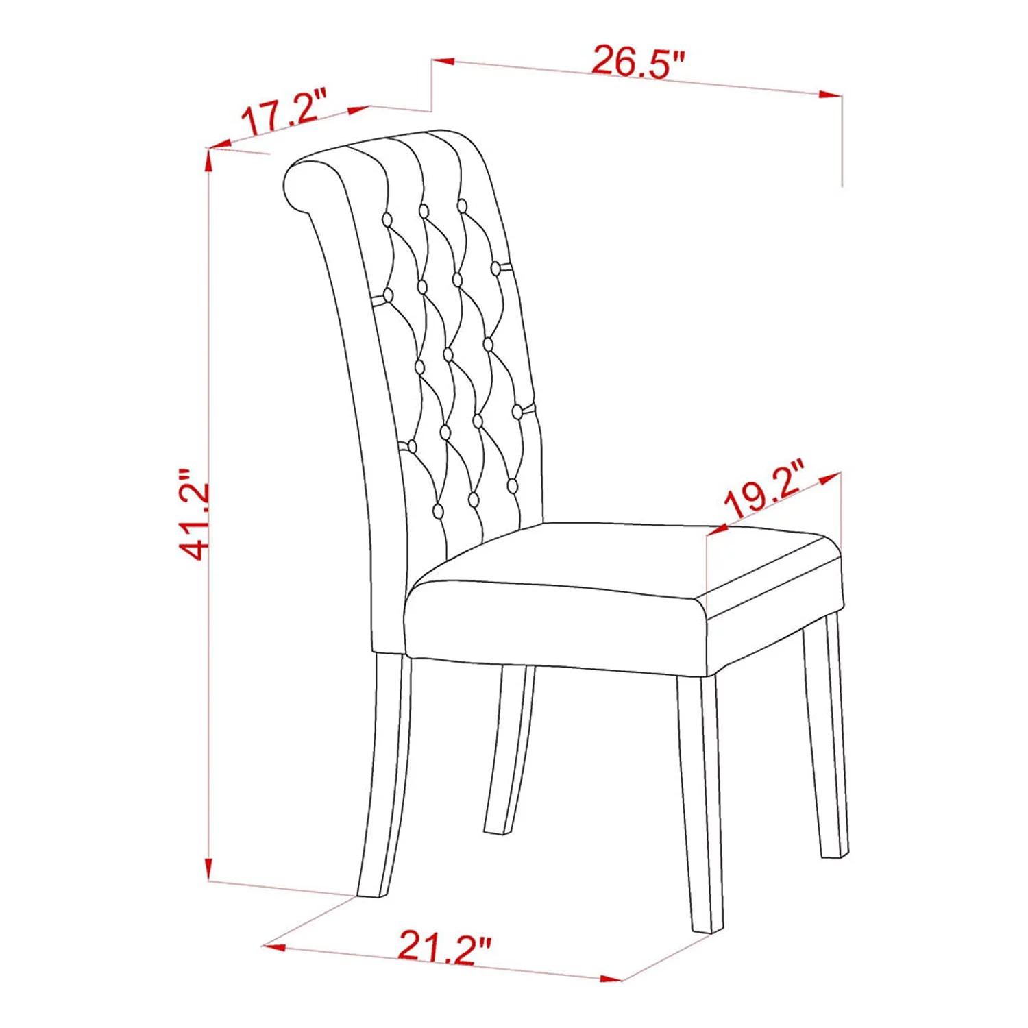 East West Furniture Bremond 42