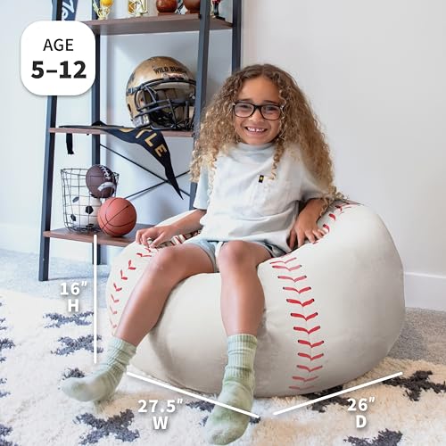 Big Joe Classic Bean Bag Chair, Sapphire Smartmax, Durable Polyester Nylon Blend, 2 feet Round