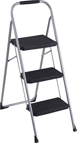 COSCO 2-Step Big Step, Steel Step Stool, Gray