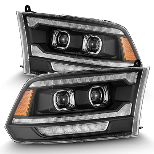 AlphaRex® 880563-09-18 Ram Pro-Series (5th Gen 2500 G2 Style) LED Projector Headlights Alpha-Black